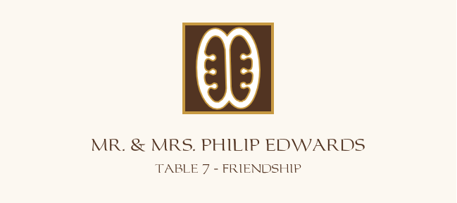 Adinkra Square  Place Cards