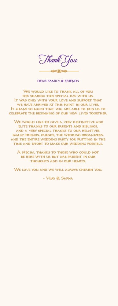 Ganesha Indian Wedding Ceremony  Wedding Programs
