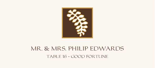 Adinkra Square  Place Cards