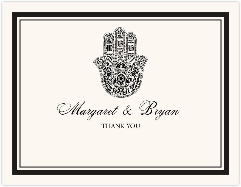 Hand of Miriam  Thank You Notes