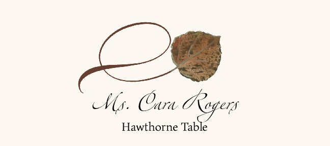 Assorted Twisty Leaves  Place Cards