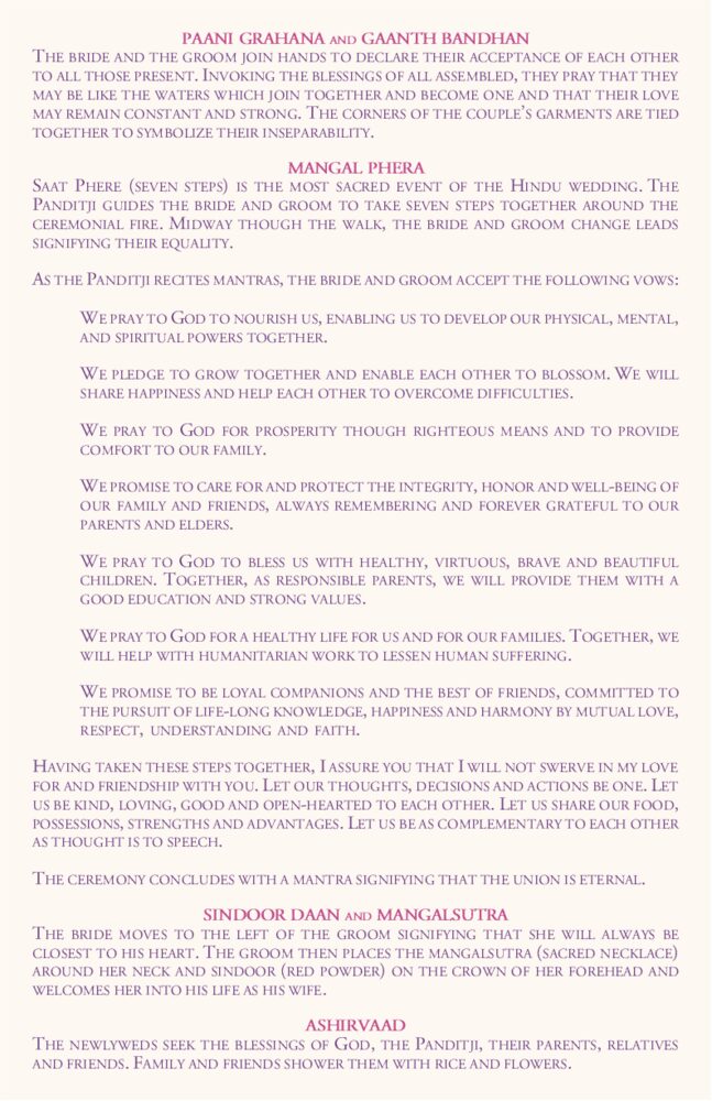 Paisley Garden - Pink & Purple  Wedding Programs