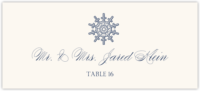 Snowflake Drawings Assortment  Place Cards