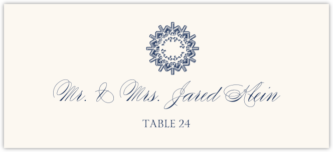 Snowflake Drawings Assortment  Place Cards