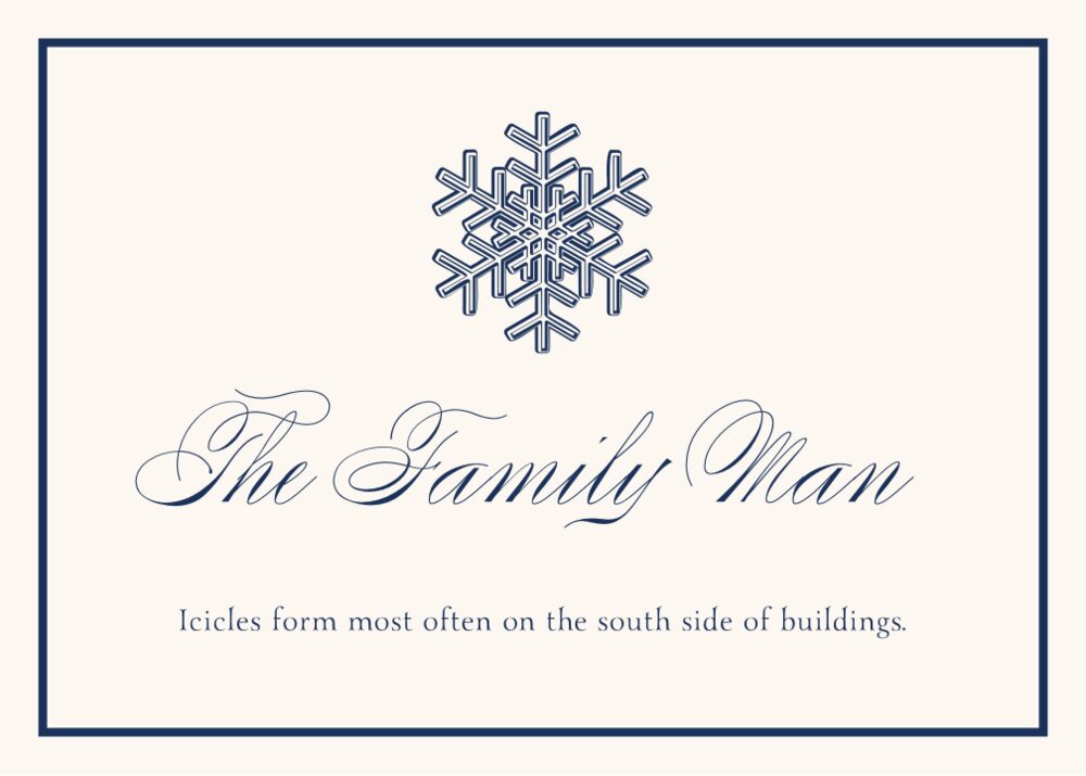 Snowflake Drawings Assortment  Memorabilia Cards