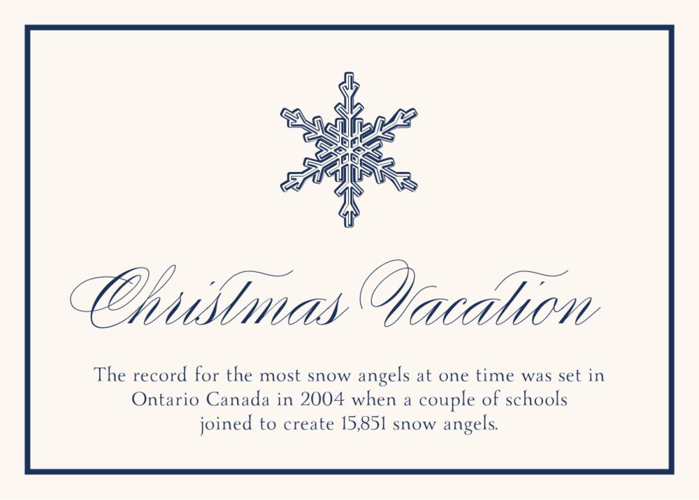 Snowflake Drawings Assortment  Memorabilia Cards