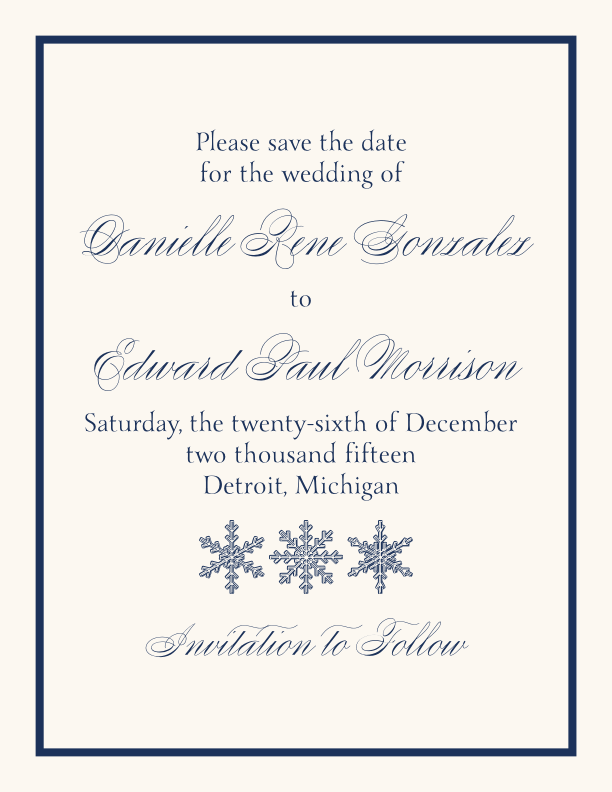 Snowflake Drawings Pattern  Save the Dates
