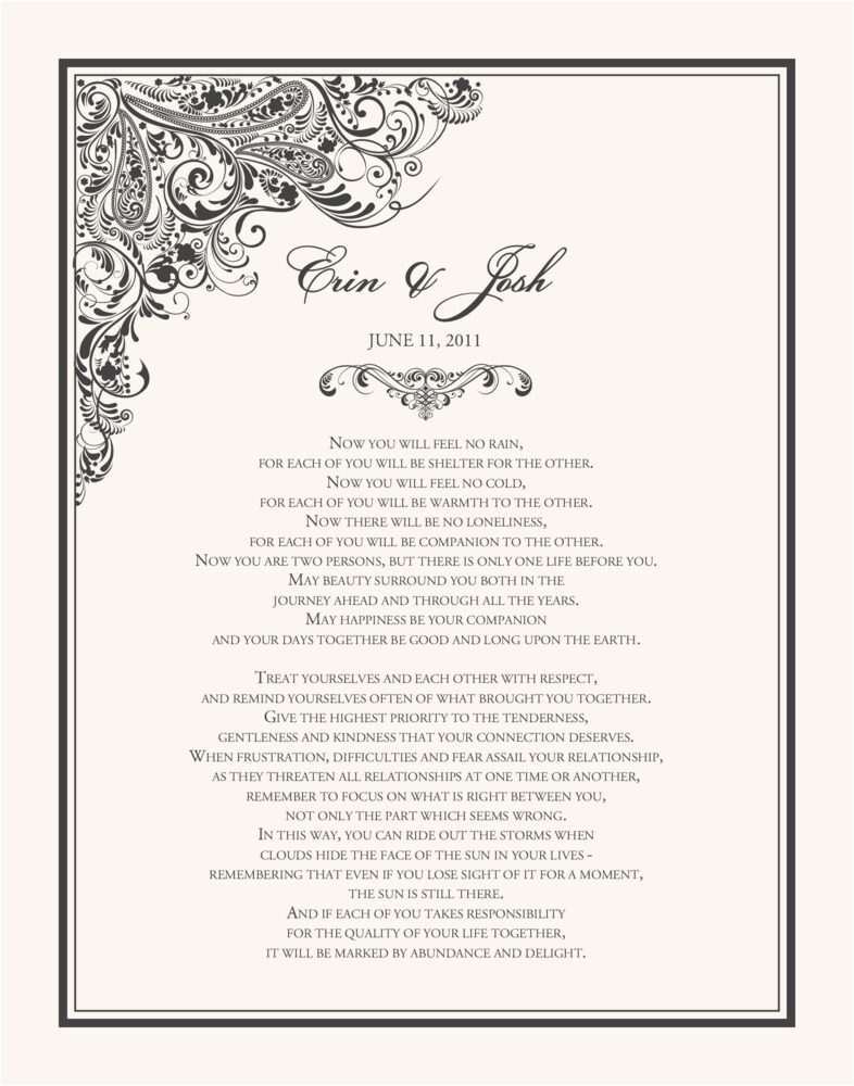 Paisley Power  Wedding Certificates