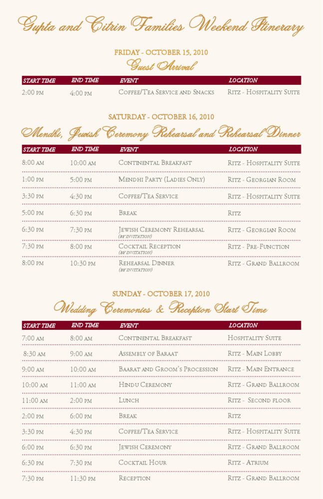 Paisley Power Welcome Letter  Wedding Programs