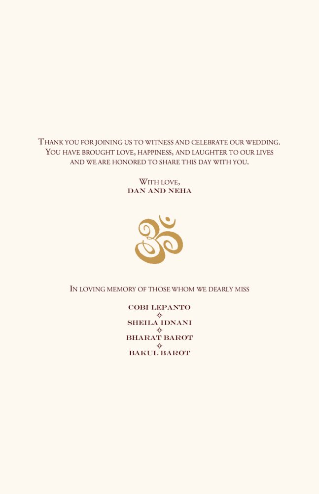 My Paisley Life Hindu Wedding Card  Wedding Programs
