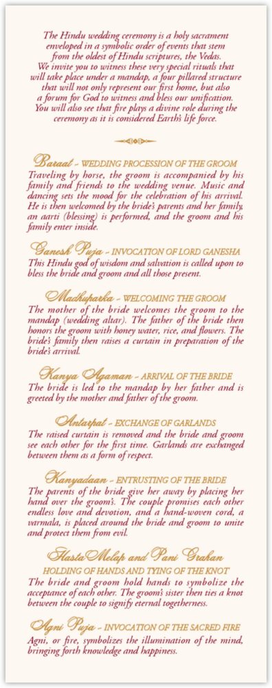 Sari Pattern  Wedding Programs