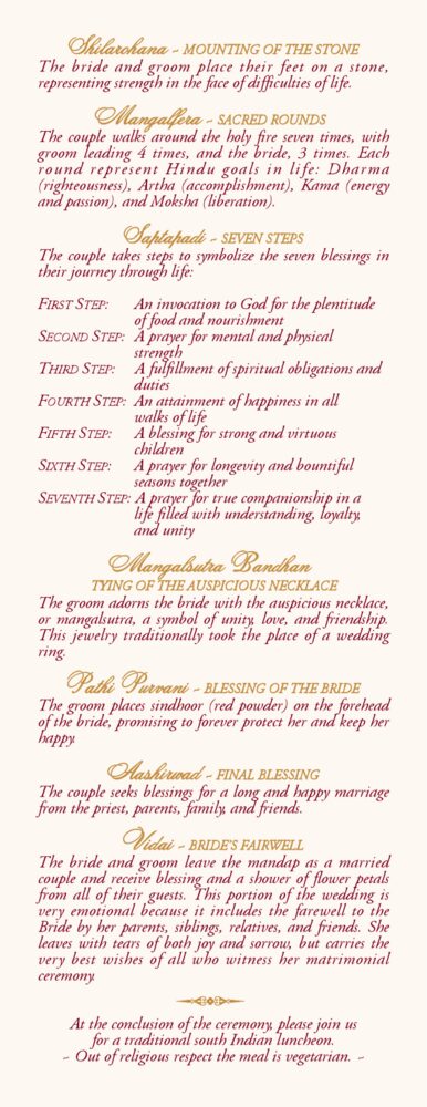 Sari Pattern  Wedding Programs