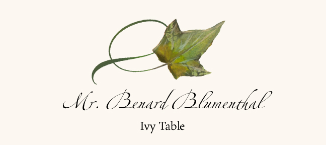 Assorted Twisty Leaves  Place Cards
