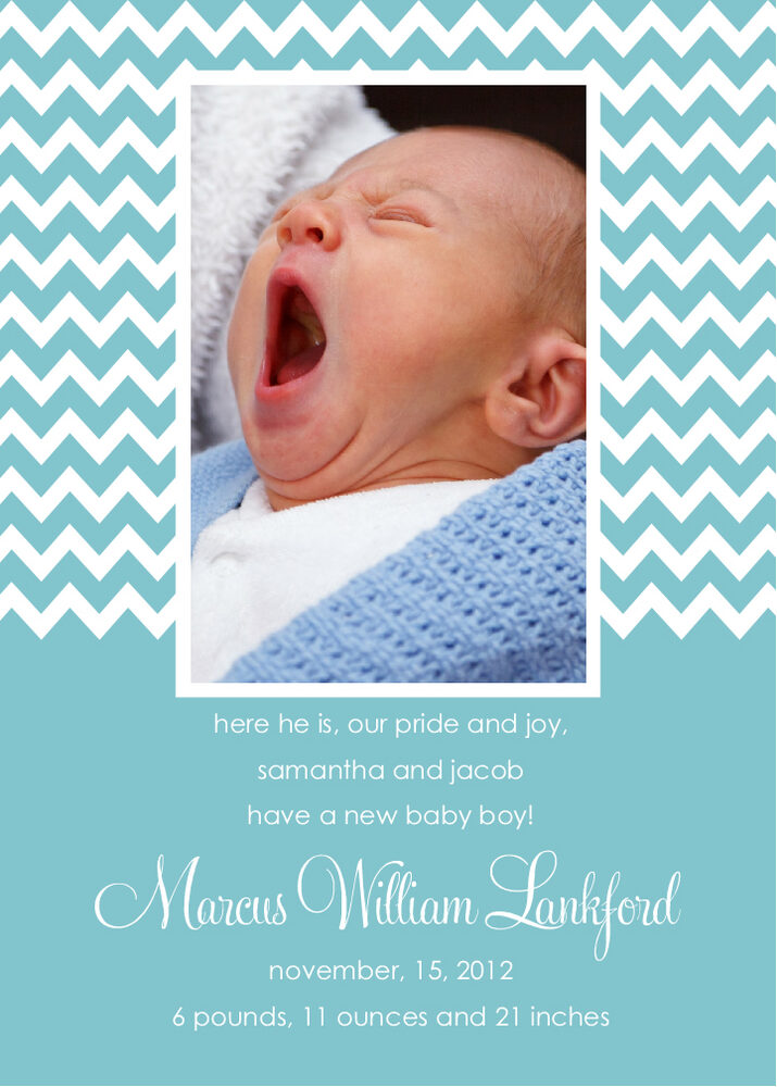 Jagged Artisan  Birth Announcements