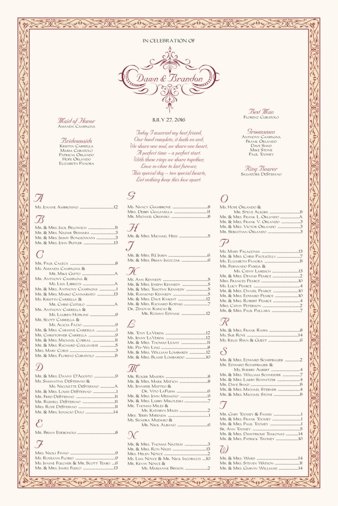 Laughter Forever  Seating Charts