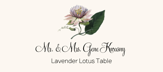 Assorted Flowers  Place Cards
