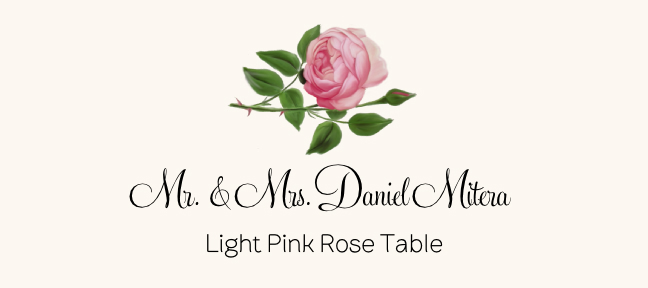 Assorted Flowers  Place Cards