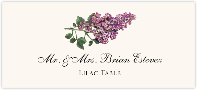 Lilac  Place Cards