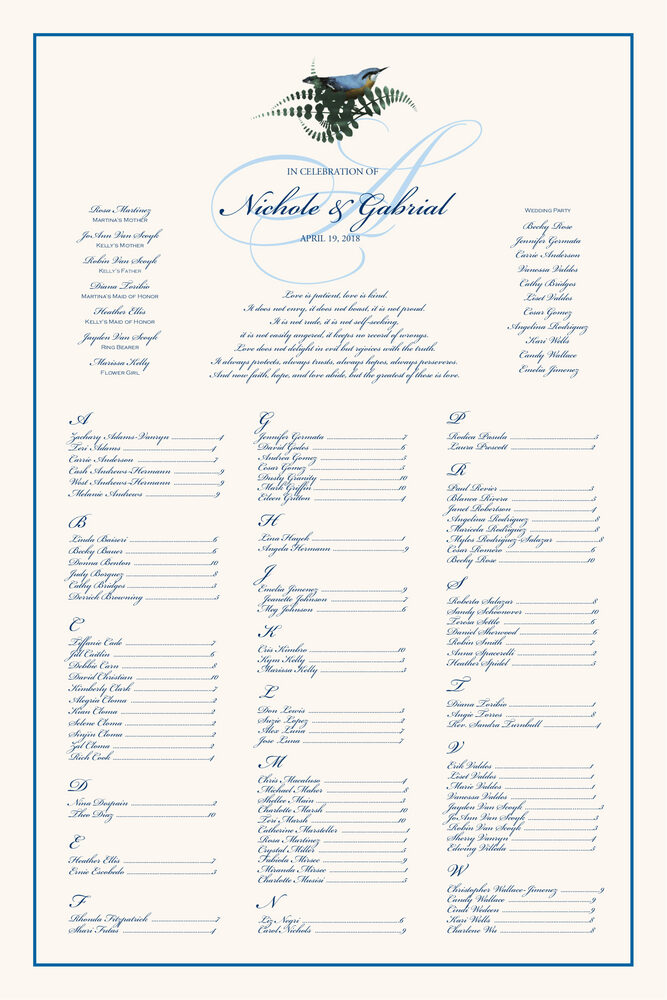 Loopie  Seating Charts