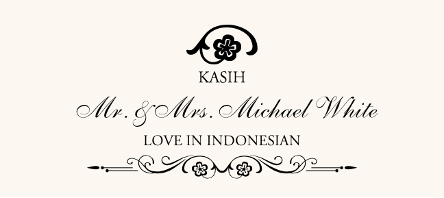 Love in Languages  Place Cards