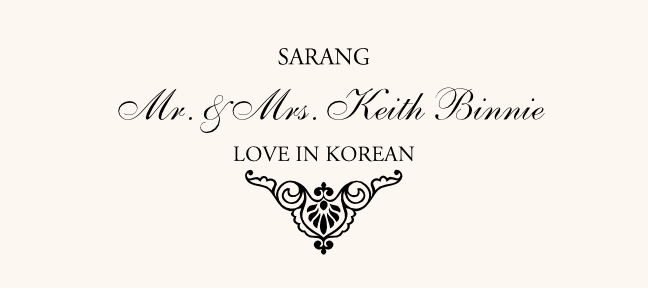 Love in Languages  Place Cards