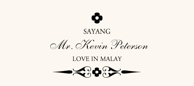 Love in Languages  Place Cards