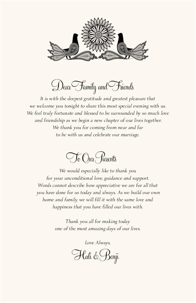 Love Dove  Wedding Programs