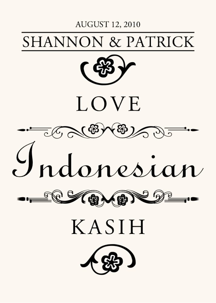 Love in Languages  Table Names