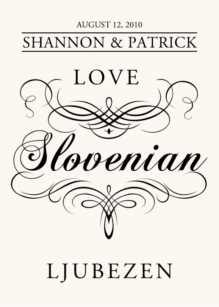 Love in Languages  Table Names