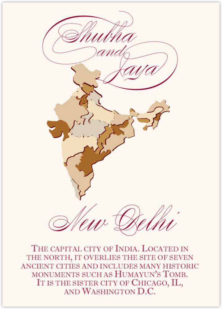 Map Of India  Memorabilia Cards