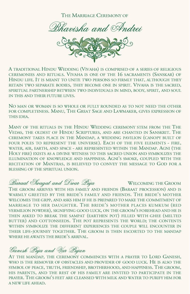 Moon Bloom  Wedding Programs