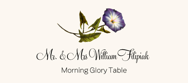Assorted Flowers  Place Cards