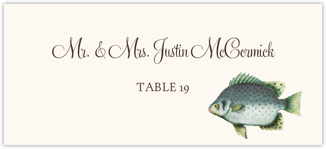 George Fish  Place Cards
