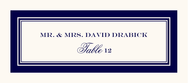 Old Script and Engravers  Place Cards