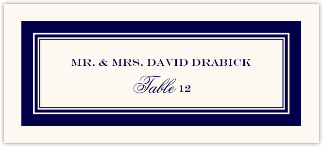 Old Script and Engravers  Place Cards