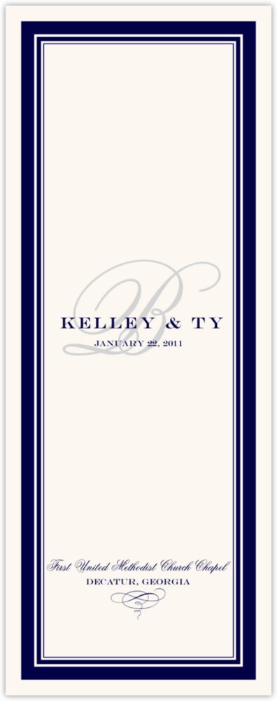 Old Script and Engravers  Wedding Programs
