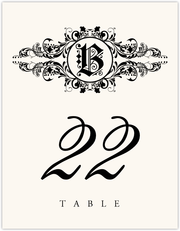 Paisley Power Circle  Table Numbers
