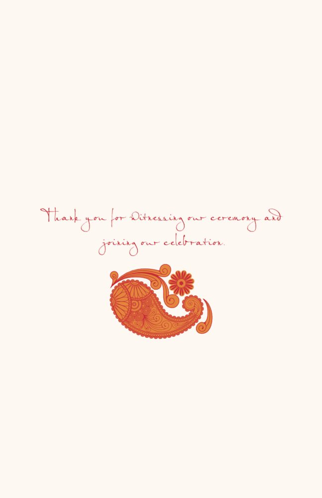 Paisley Sunset  Wedding Programs