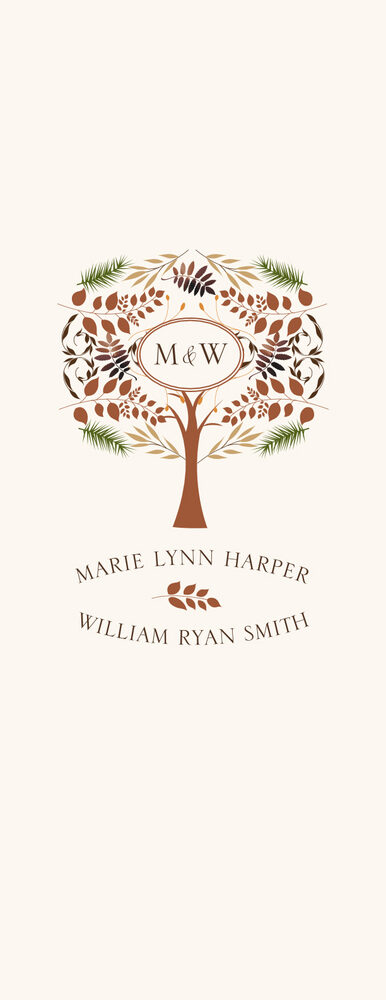 Peaceful Autumn 01  Wedding Programs