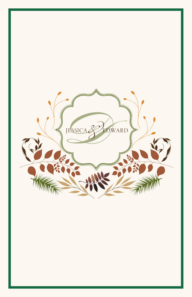 Peaceful Autumn 02  Wedding Programs