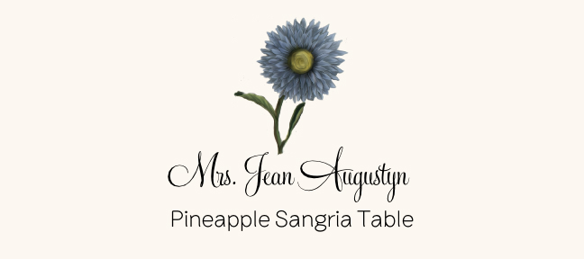 Assorted Flowers  Place Cards