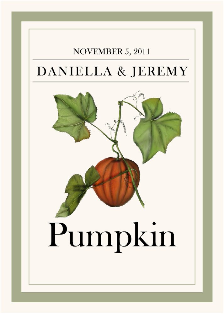Fruit, Vegetables, Nuts & Grains  Table Names