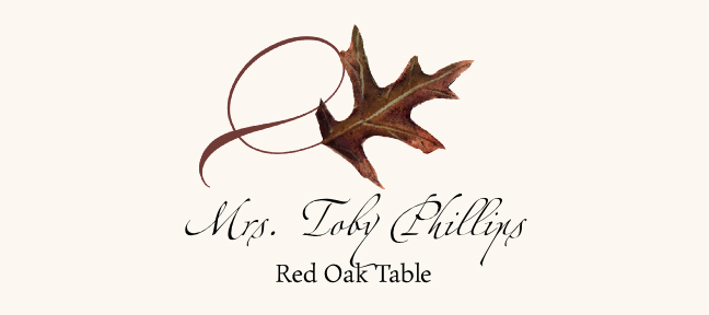 Assorted Twisty Leaves  Place Cards