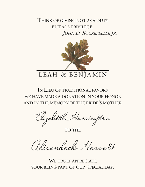 Leaves Donation Card Assortment  Donation Cards