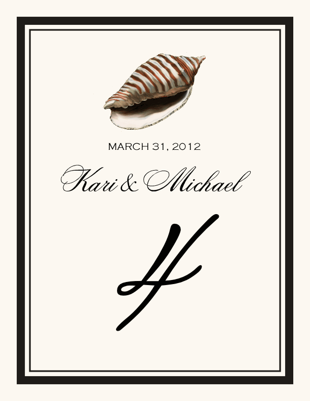 Antique Seashell Collector  Table Numbers