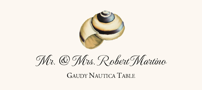 Seashell Assortment  Place Cards