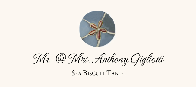 Seashell Assortment  Place Cards