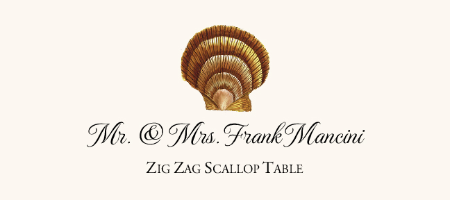 Seashell Assortment  Place Cards