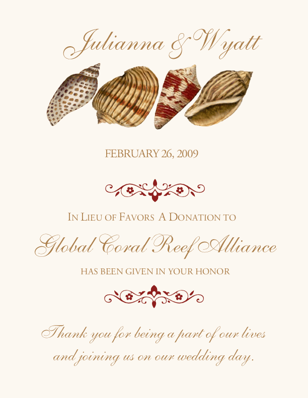 Seashell Pattern 06  Donation Cards