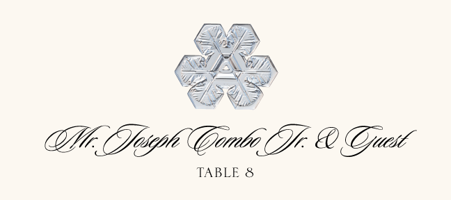 Snowflake Assortment  Place Cards